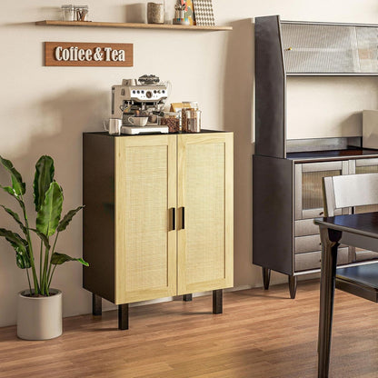 Sideboard Buffet Cabinet, Kitchen Cabinet, Coffee Bar Cabinet with 2