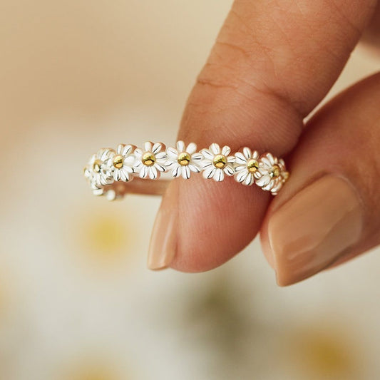 Cute Flower Ring Adjustable
